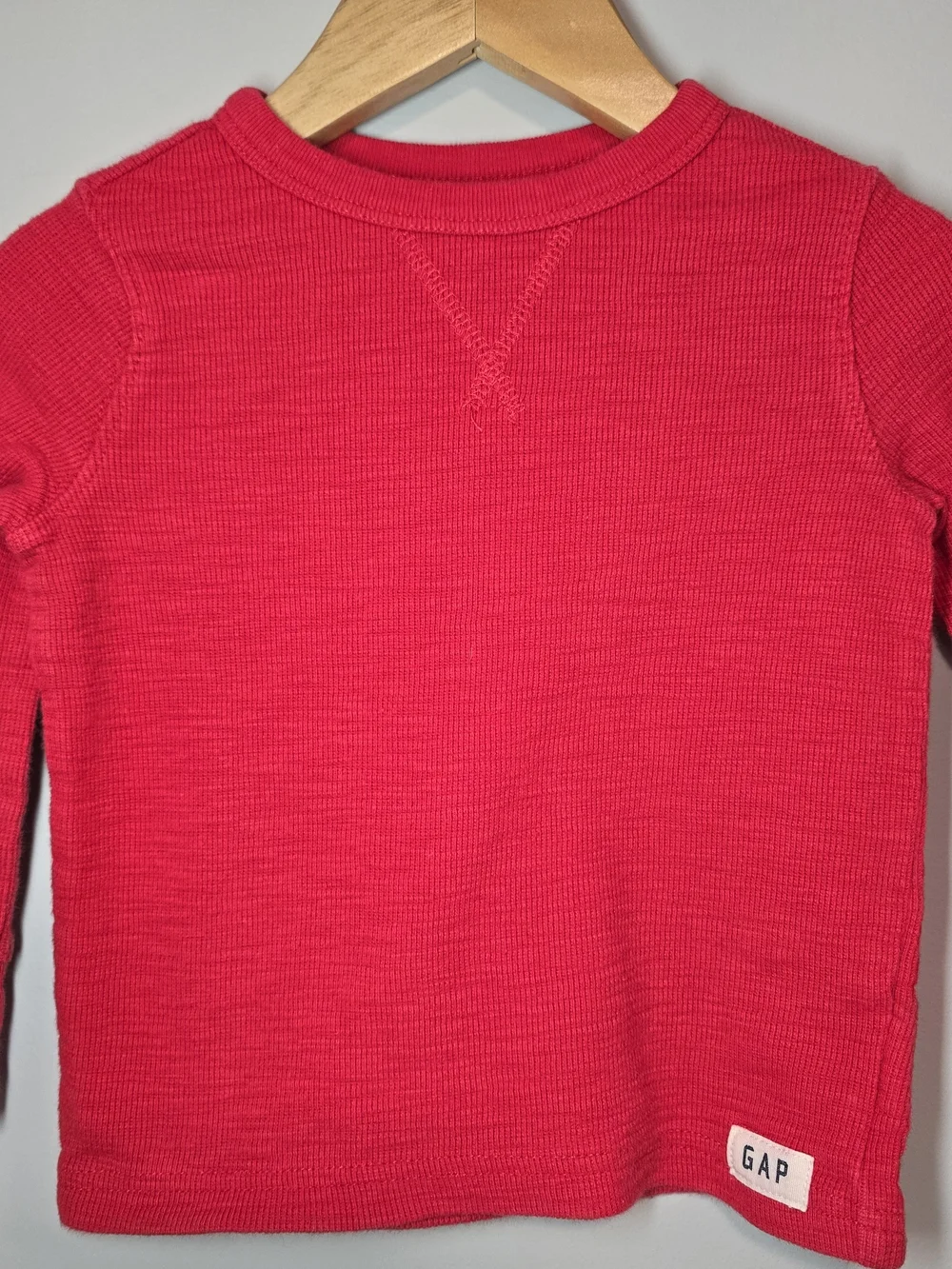 GAP Kids Red Long-Sleeve Thermal Top